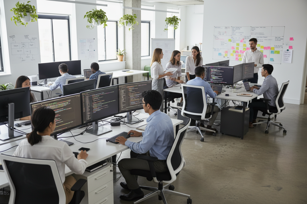 Software development for business team